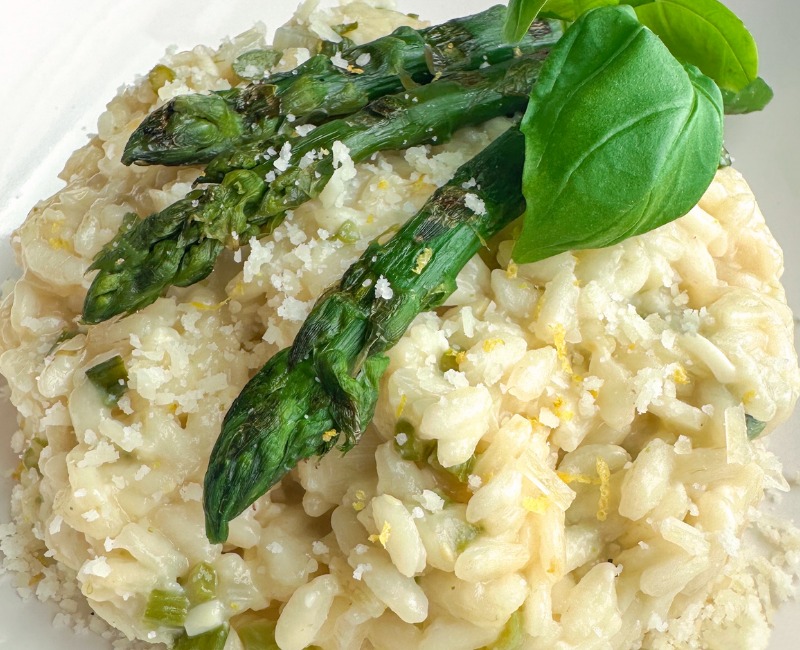 Vegan Italian Recipes Risotto with Asparagus