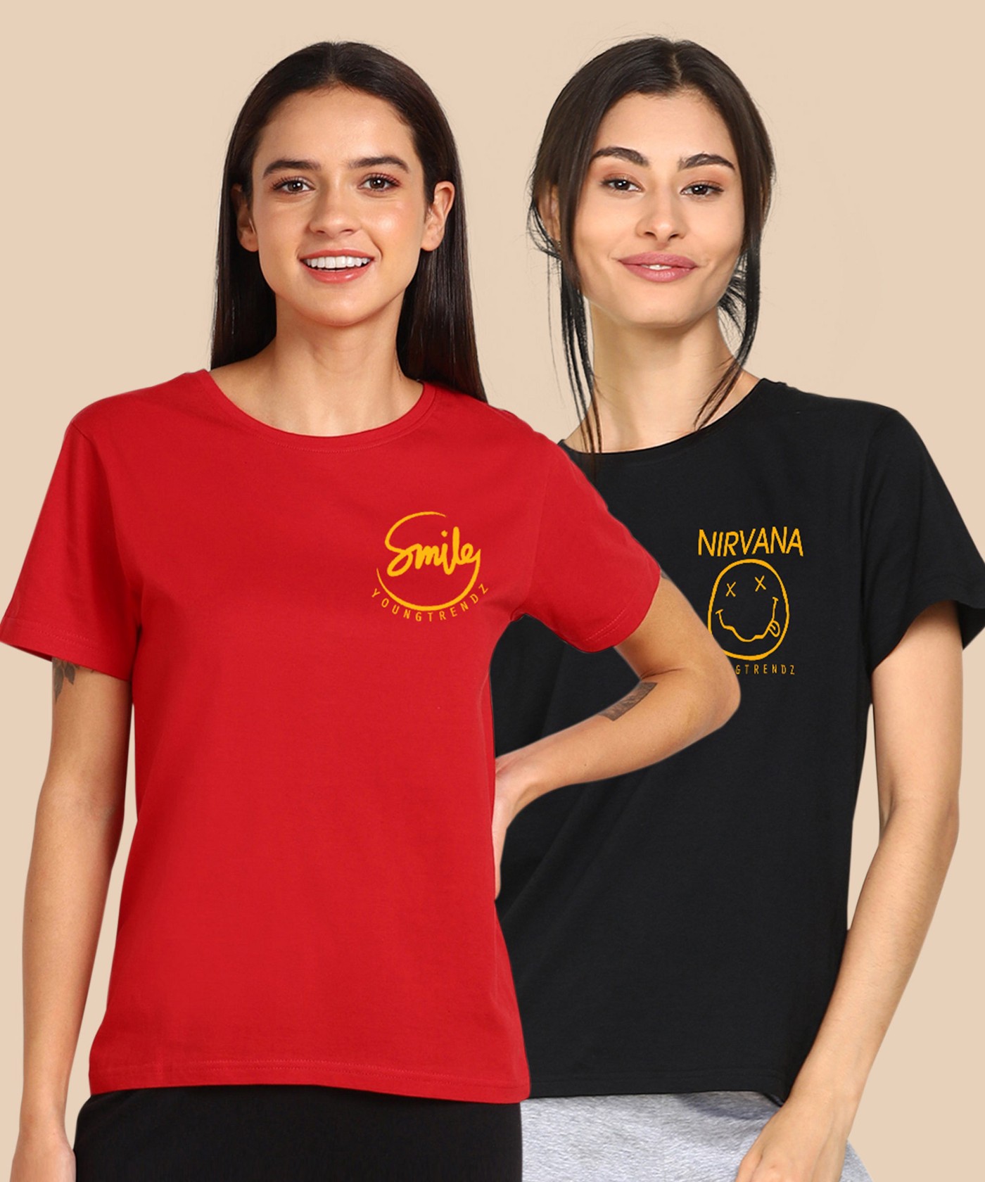 Women’s Printed T-shirts Combo Online