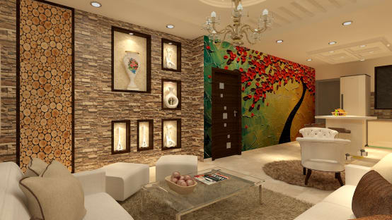 Decoration for home in different ways and era