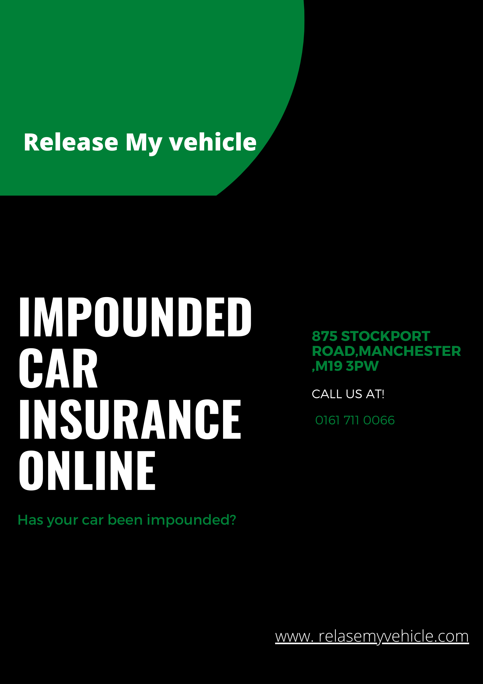 Impounded car insurance online| Release My Vehicle