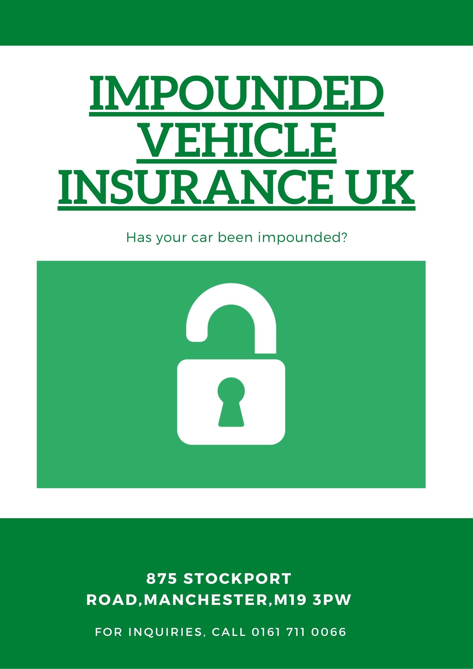 Impounded Vehicle Insurance UK| Release My Vehicle