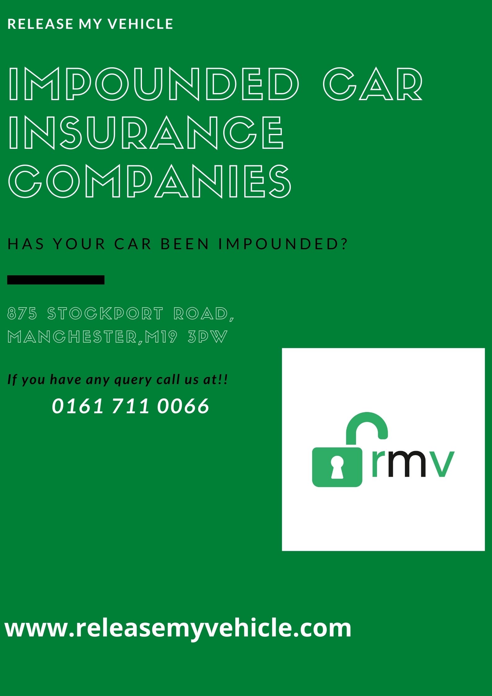 Impounded car insurance companies| Release My Vehicle