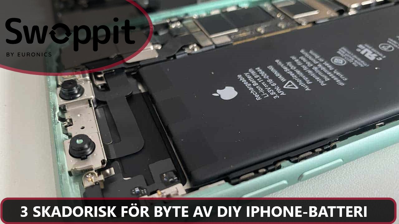 3 SKADORISK FÖR BYTE AV DIY IPHONE-BATTERI