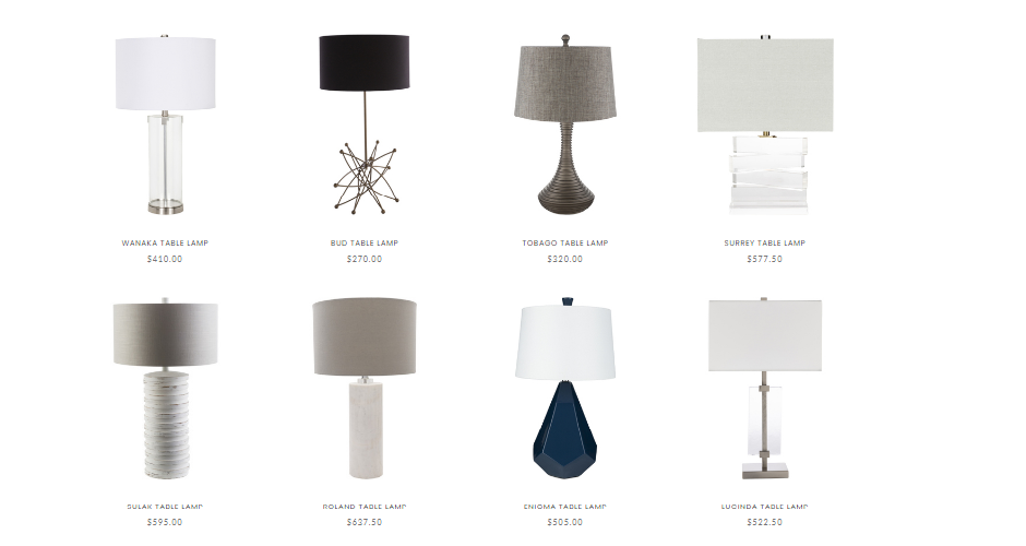 Table Lamps, Lighting for Living Room and Dining Room