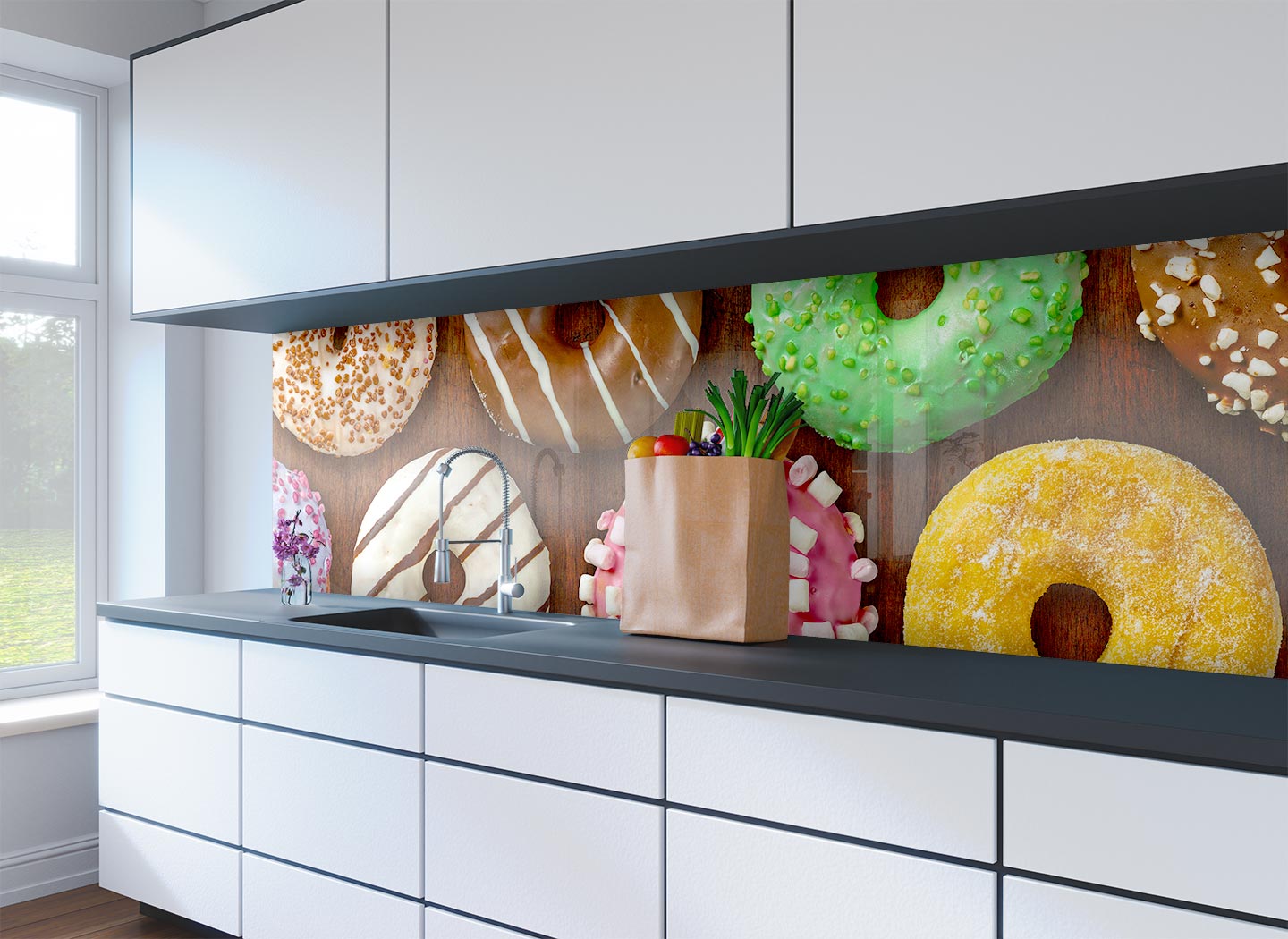 Glass Splashback Designs for a More Airy Kitchen