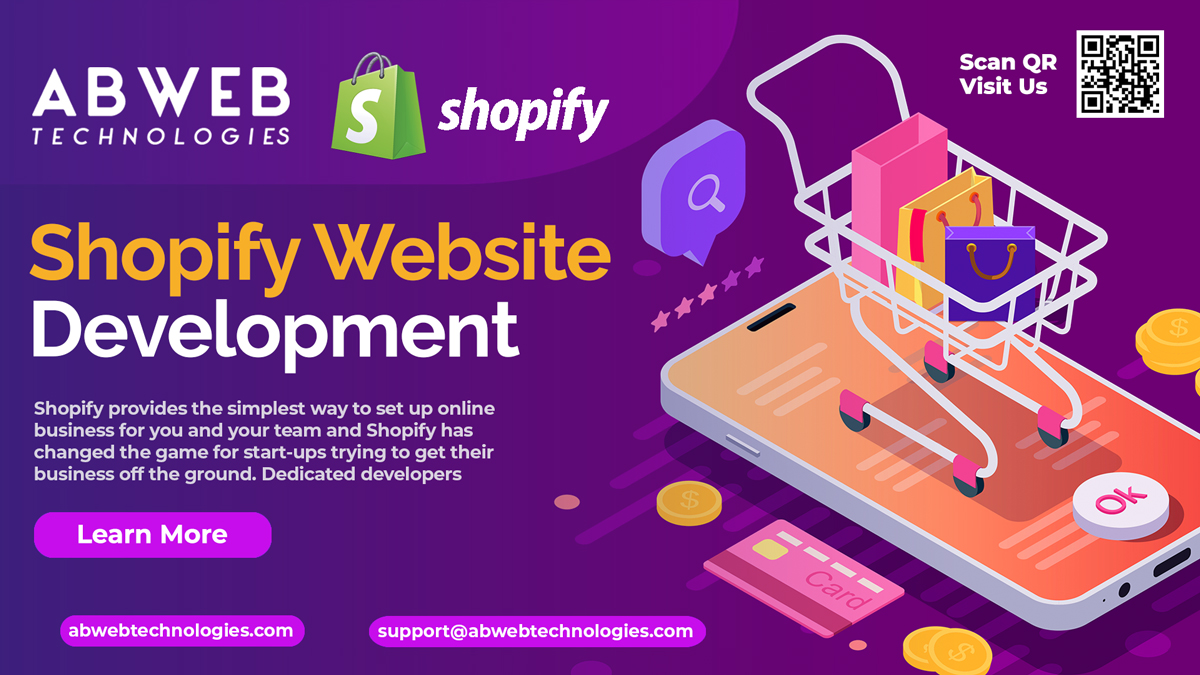 Shopify Website Development Package AB Web Technologies