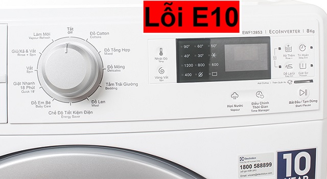 Cách sửa máy giặt Electrolux báo lỗi E10 tại nhà nhanh chóng 