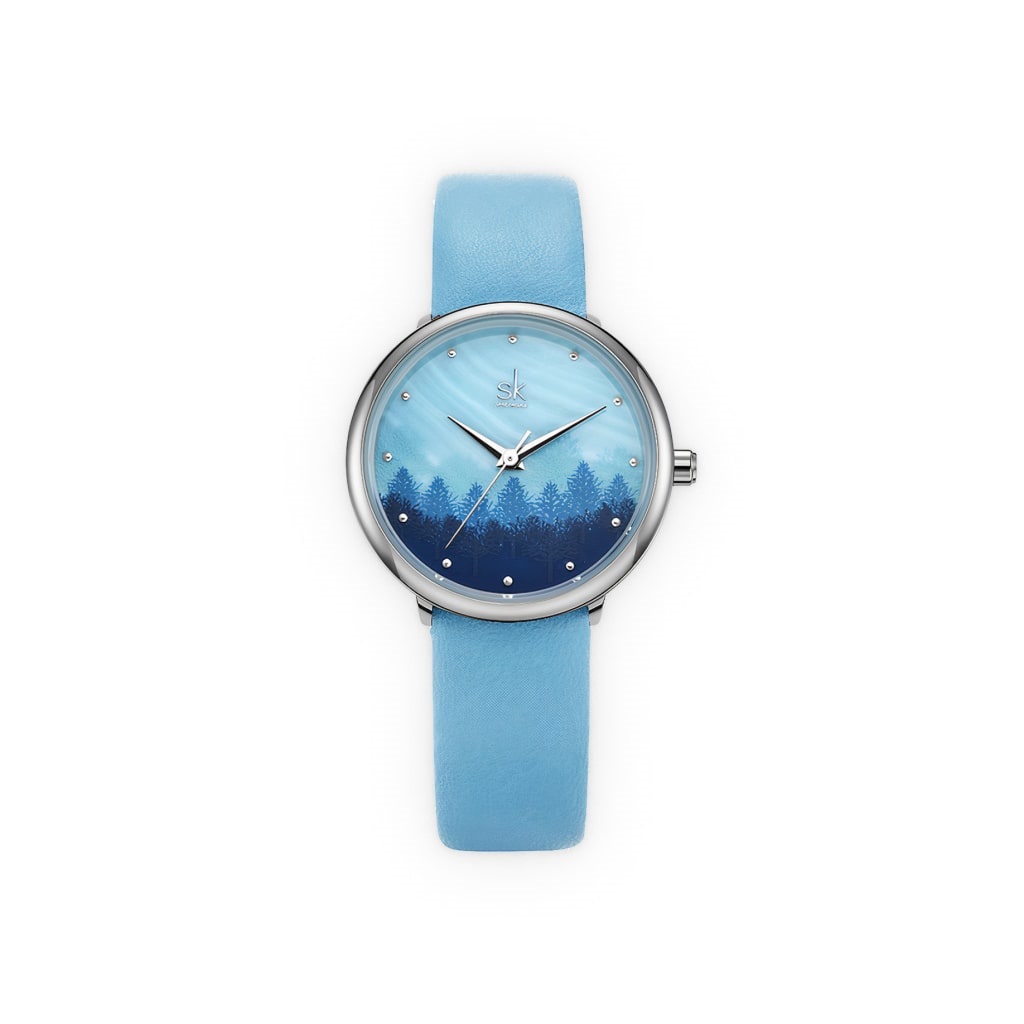 Get The Stunning Blue Dial Women’s Gold Quartz Watch Online