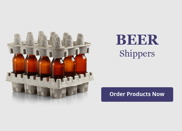 Pulp Wine Shippers, Pulp Beer Shippers - Bottle Shipping Boxes