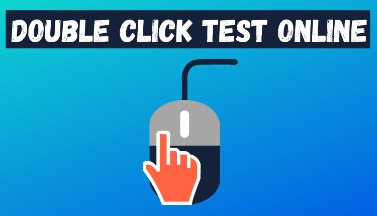 Double click online test with counter and time difference in two clicks