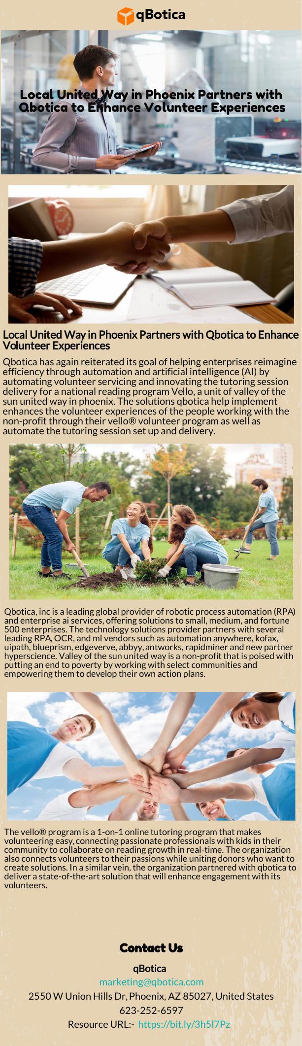 Local United Way in Phoenix Partners | qBotica