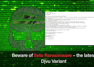 How to remove Seto Ransomware from your system?