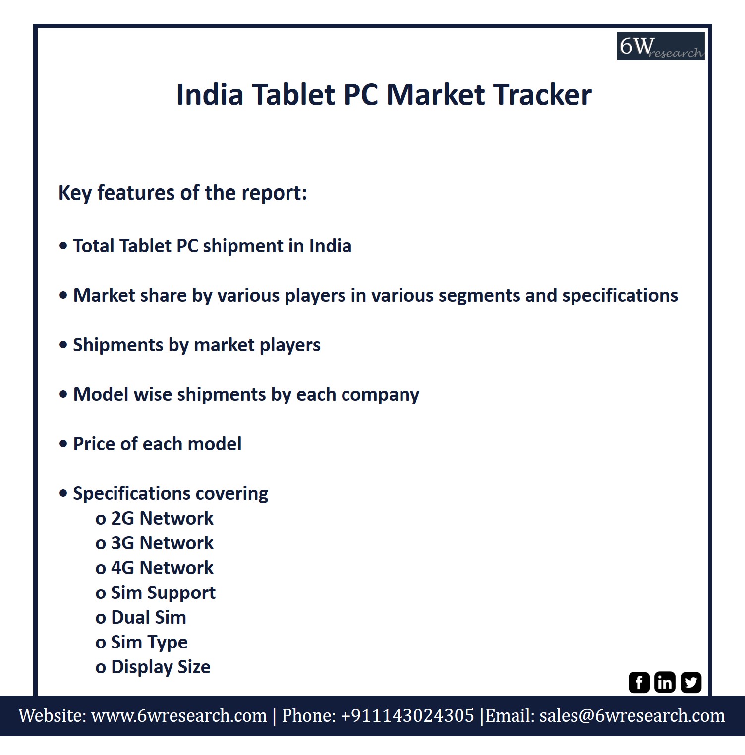 India Tablet PC Market Tracker