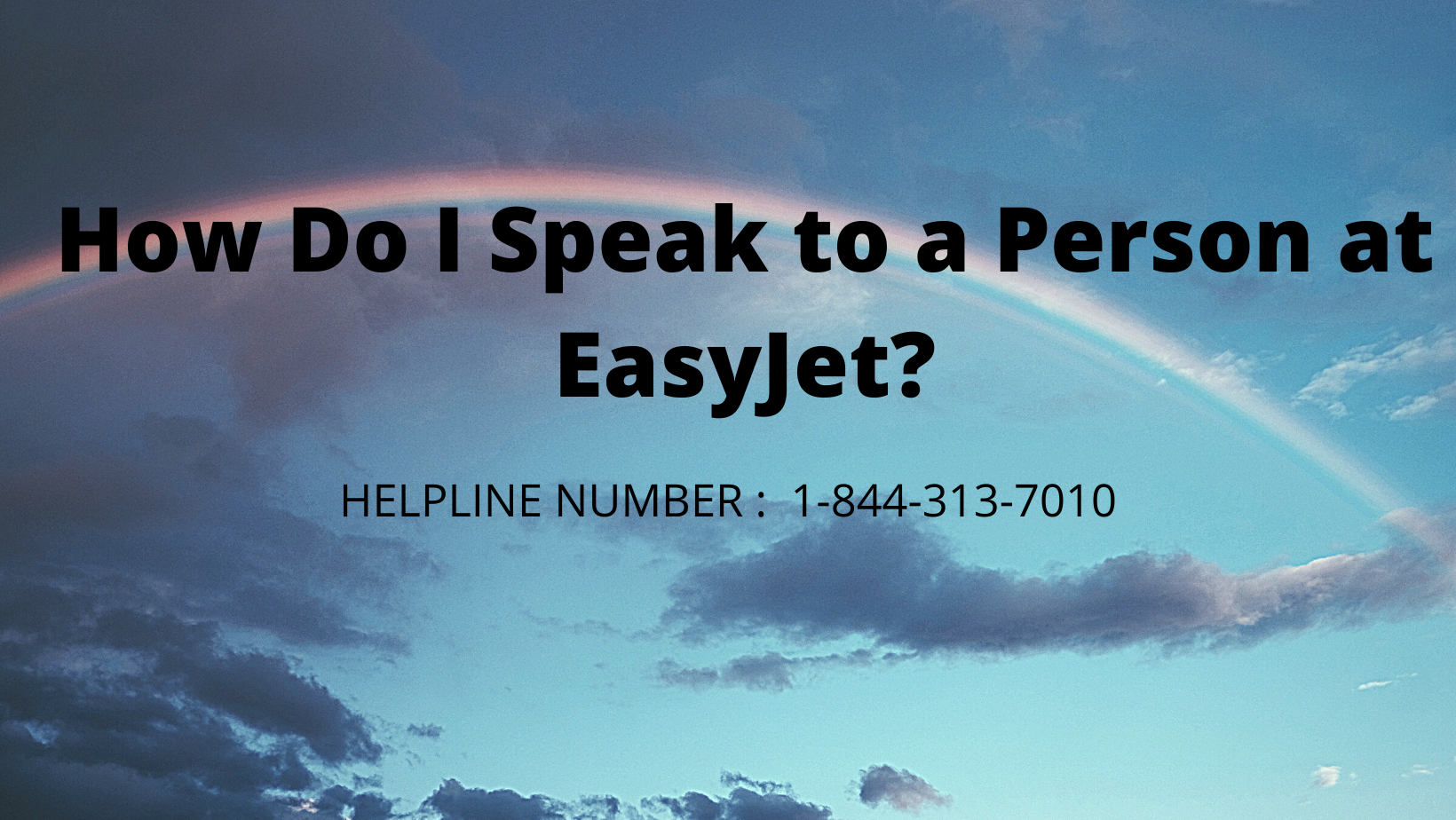 How Do I Speak to a Person at EasyJet?