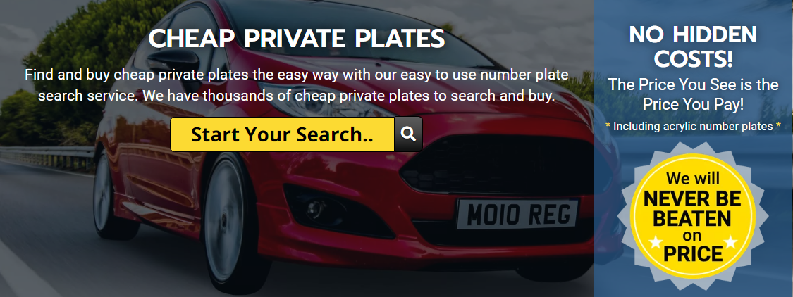 Things you need to do to buy cheap private plates for your vehicle. 