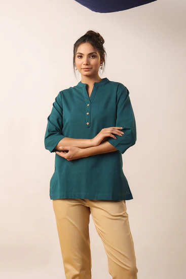 Embellish Ageless Class with Cotton Tunic Tops and Jaipuri Printed Kurtis