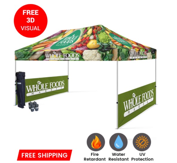Custom Pop Up Canopy 10x10 Made Up Of Durable Polyester Fabric |  San Francisco