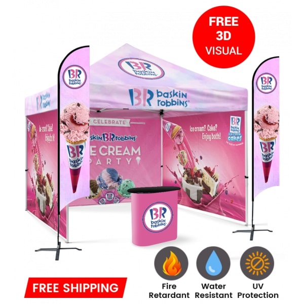 Water Resistant And UV Coated Custom Printed Tent Are In Stock | Hurry Up!