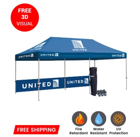 For Your Next Trade Show, Choose A 10x10 Canopy With Logo | Custom Tent USA
