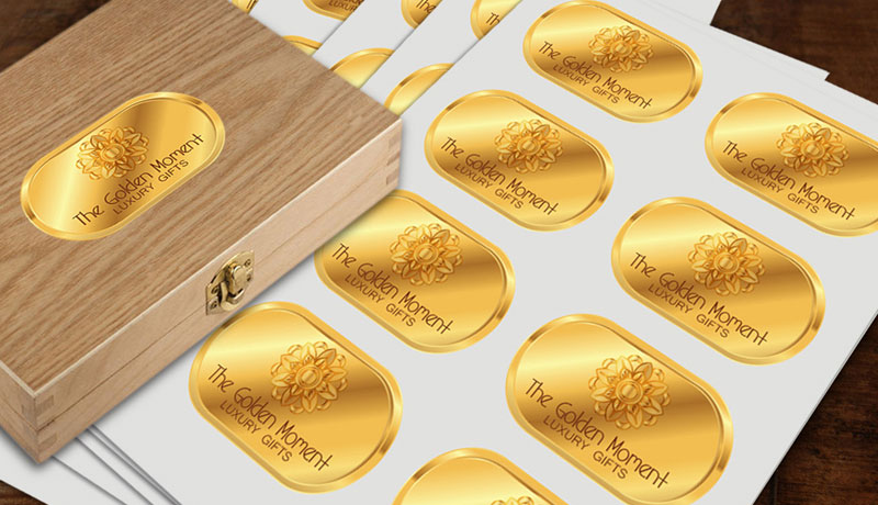 Can You Find The Clear Labels With Gold Foil Print?