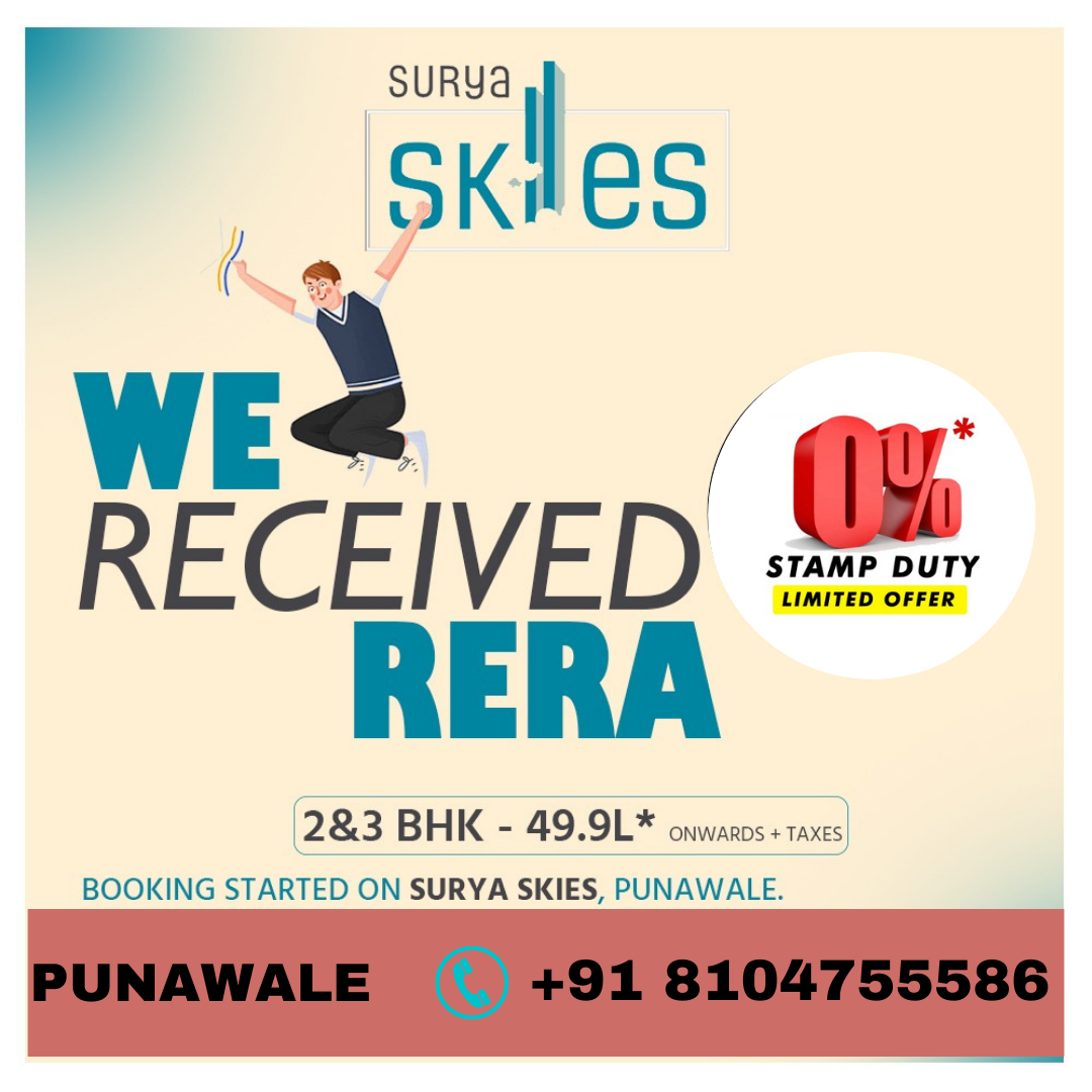 SURYA SKIES PUNAWALE – 2BHK Flats For Sale