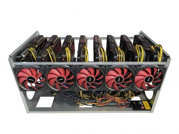 Mining Rig of 8 GPU RX 6700 XT 372 mhs for sale
