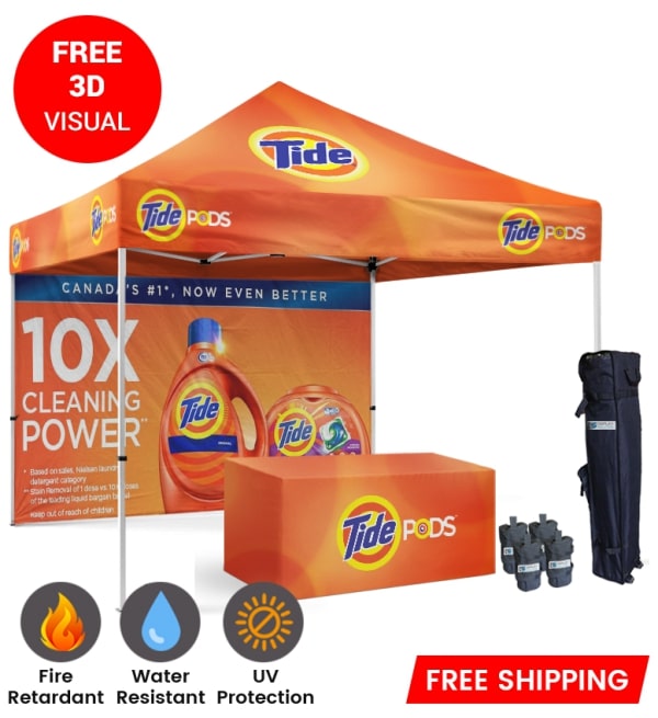 Custom Tent With Logo To Withstand Outdoor Advertising Needs | USA