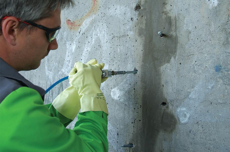 What is the negative side of a waterproofing wall?