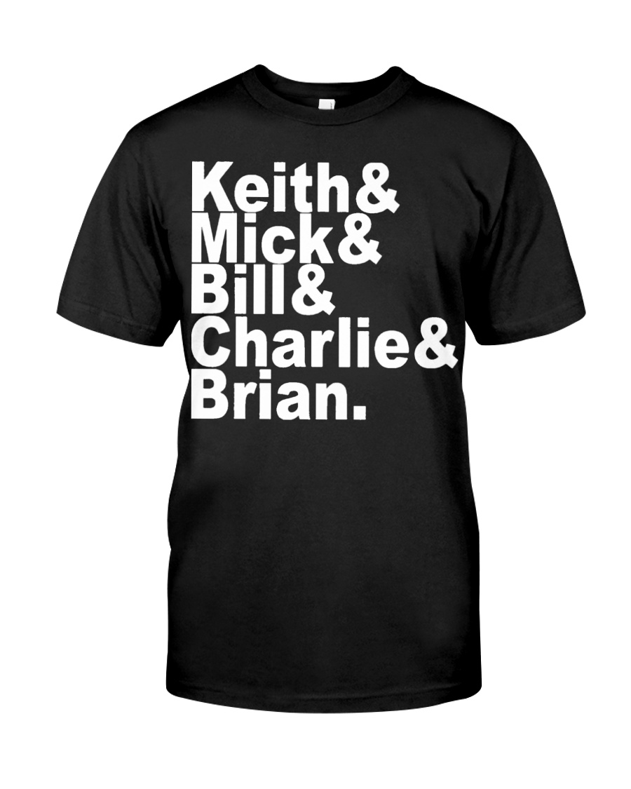 Keith Mick Bill Charlie Brian t shirt