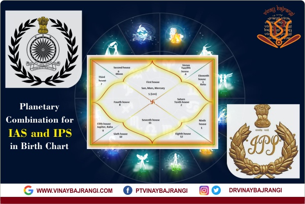 What is Planetary Combination for IAS and IPS in Birth Chart?
