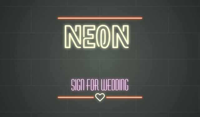 HOW TO MAKE A NEON SIGN FOR YOUR WEDDING