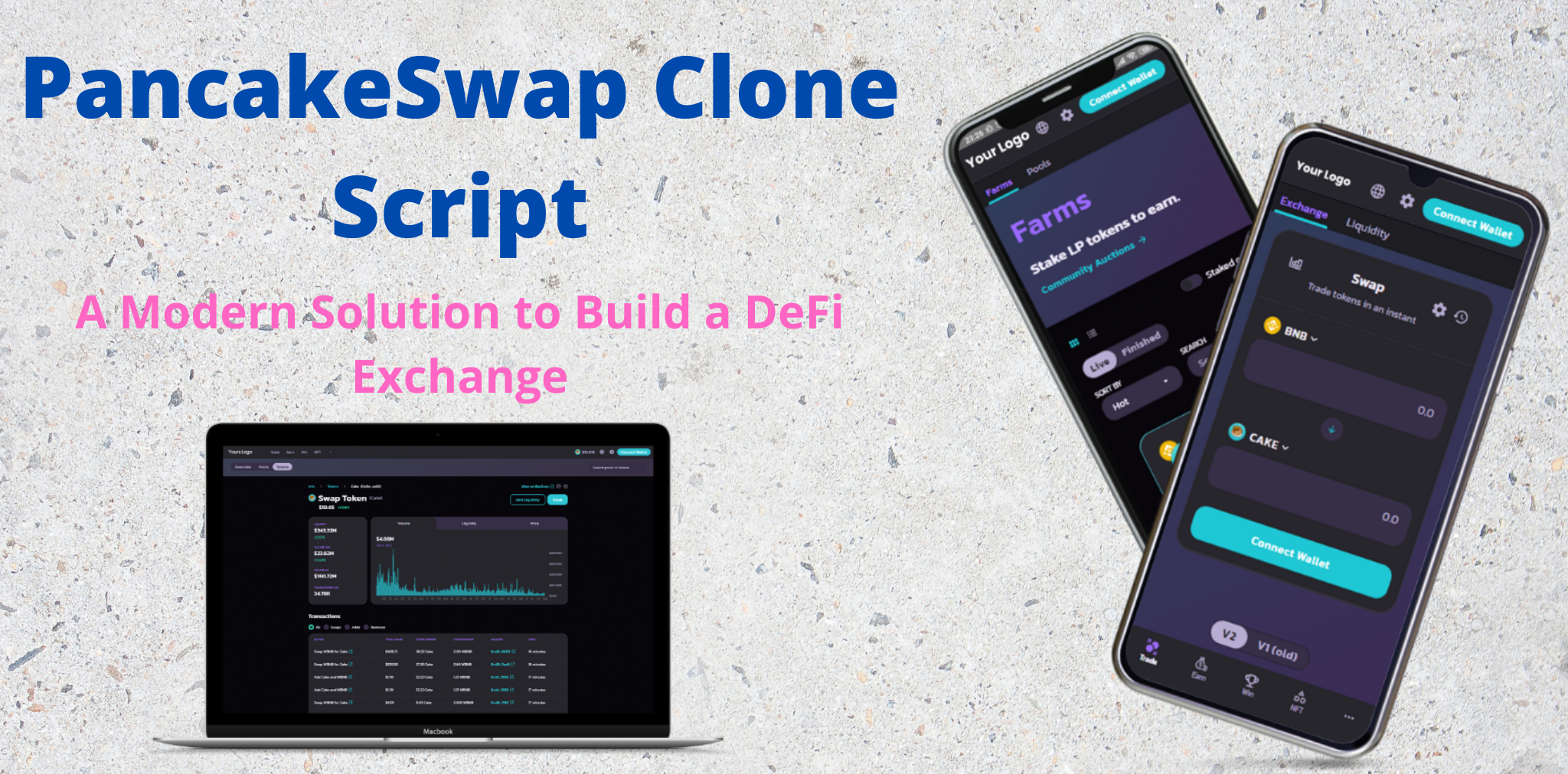 Ready-to-use pancakeswap clone script