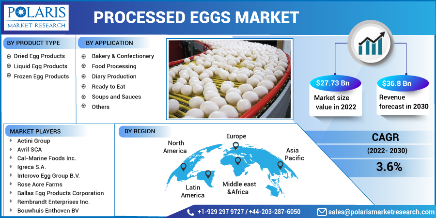 Processed Eggs Market Shows Huge Demand and Future Scope Including Top Players 2032