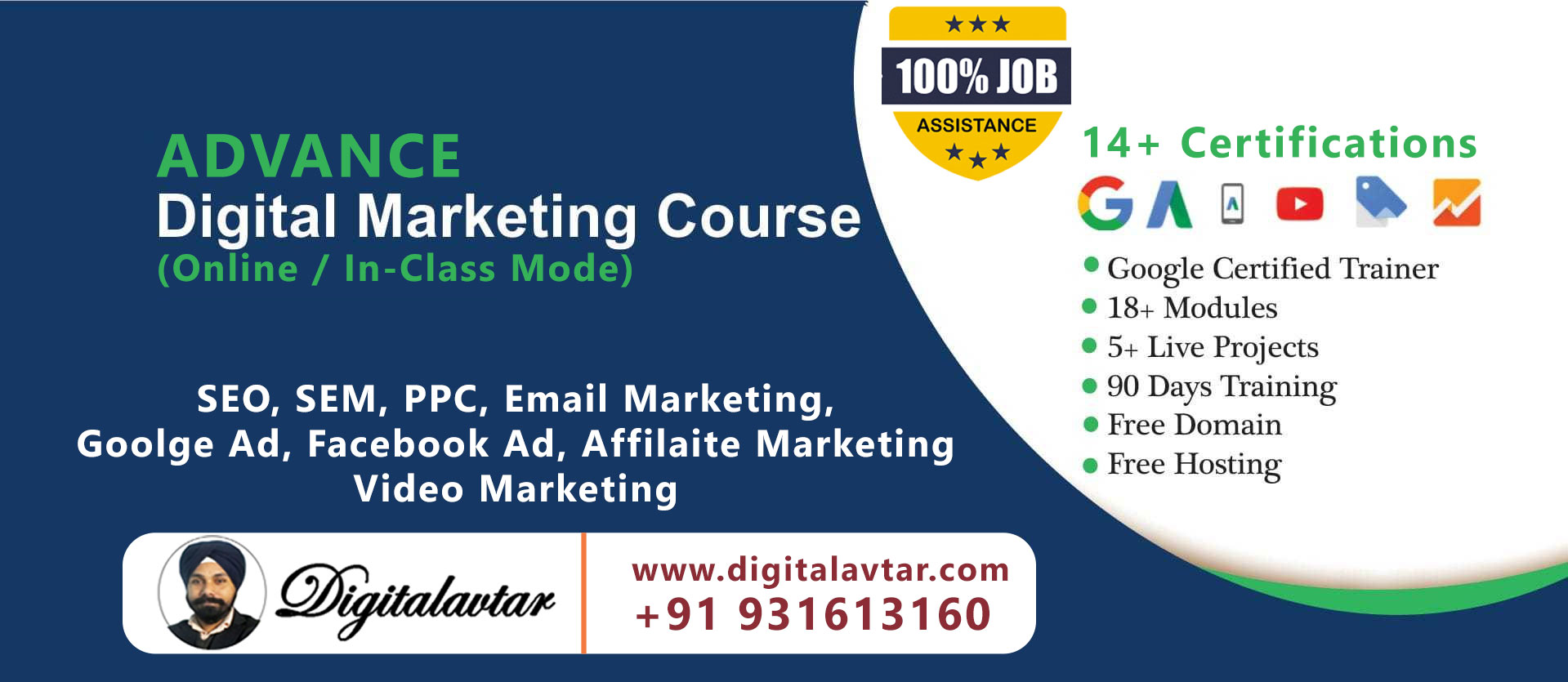 Digital Marketing Training Center Zirakpur