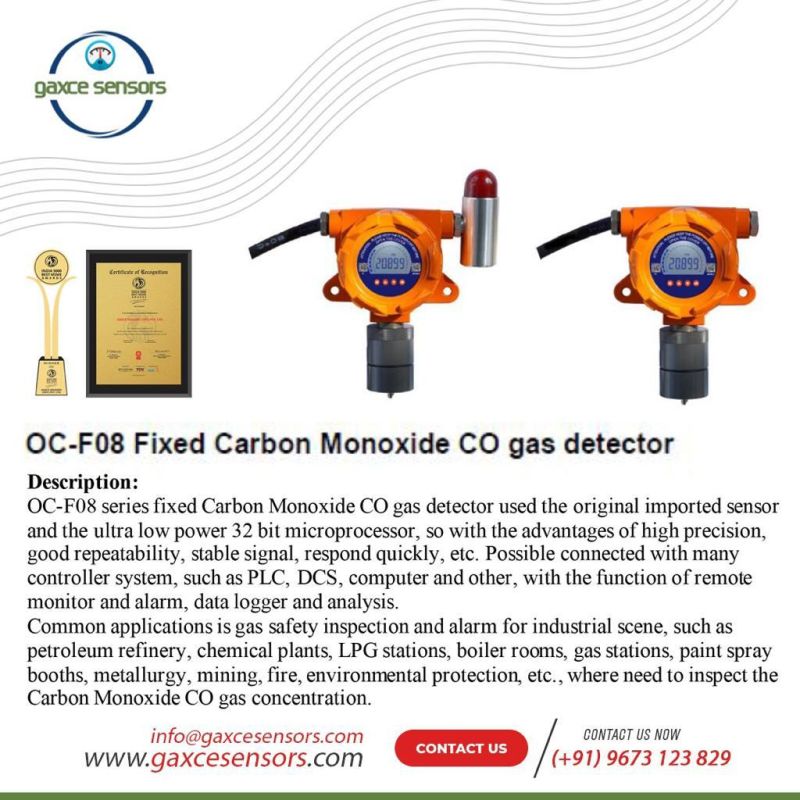 OC-F08 Fixed Carbon Monoxide Gas Detector  - Gaxce Sensors
