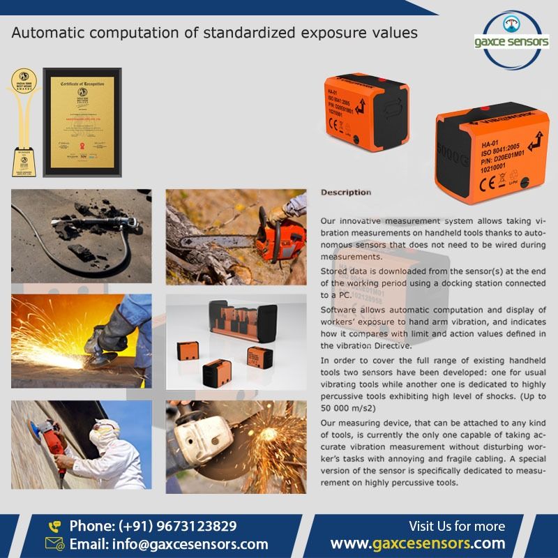 Hand-arm vibration meters "Safety at work made easy"