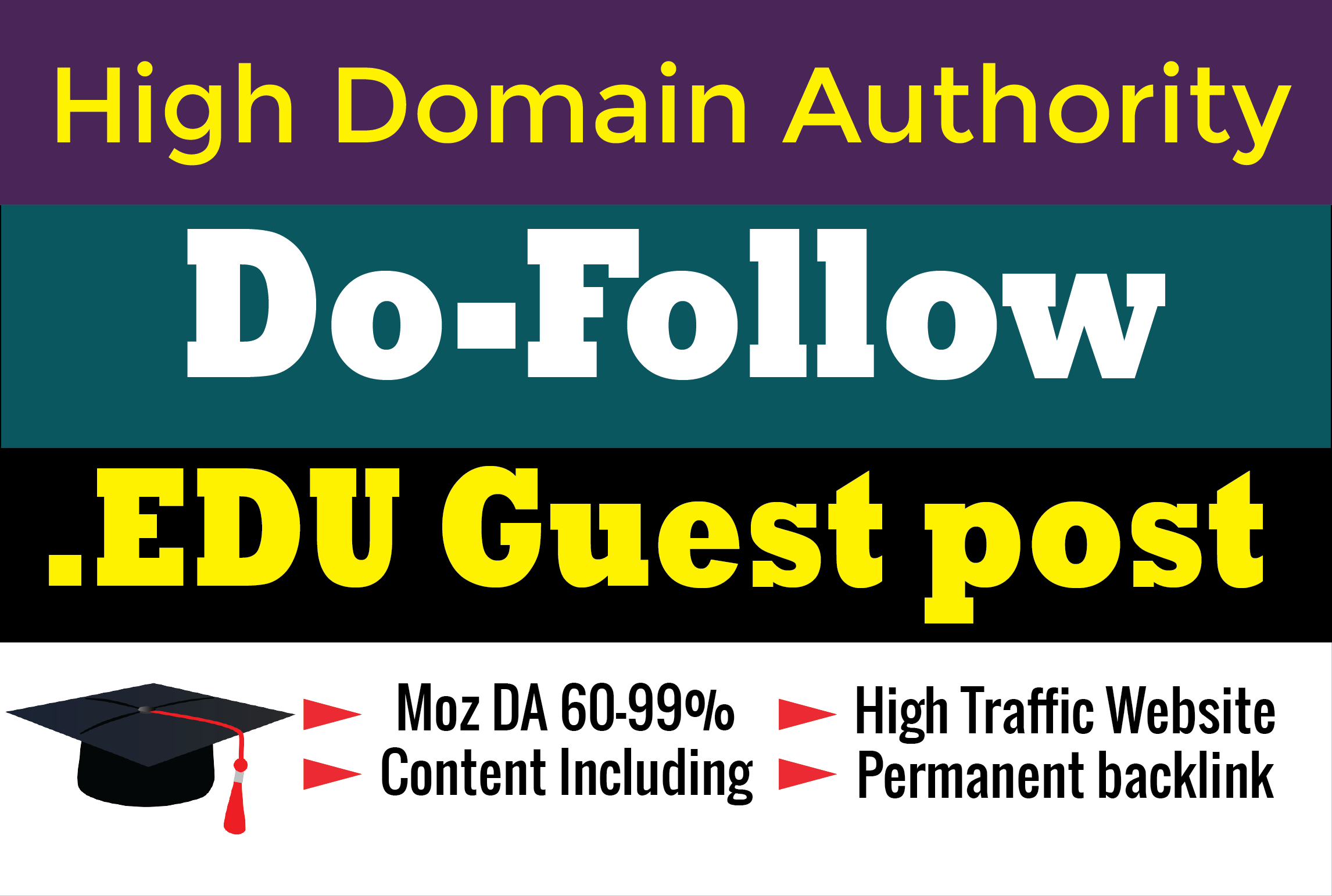 Published education site guest post do follow high authority backlinks