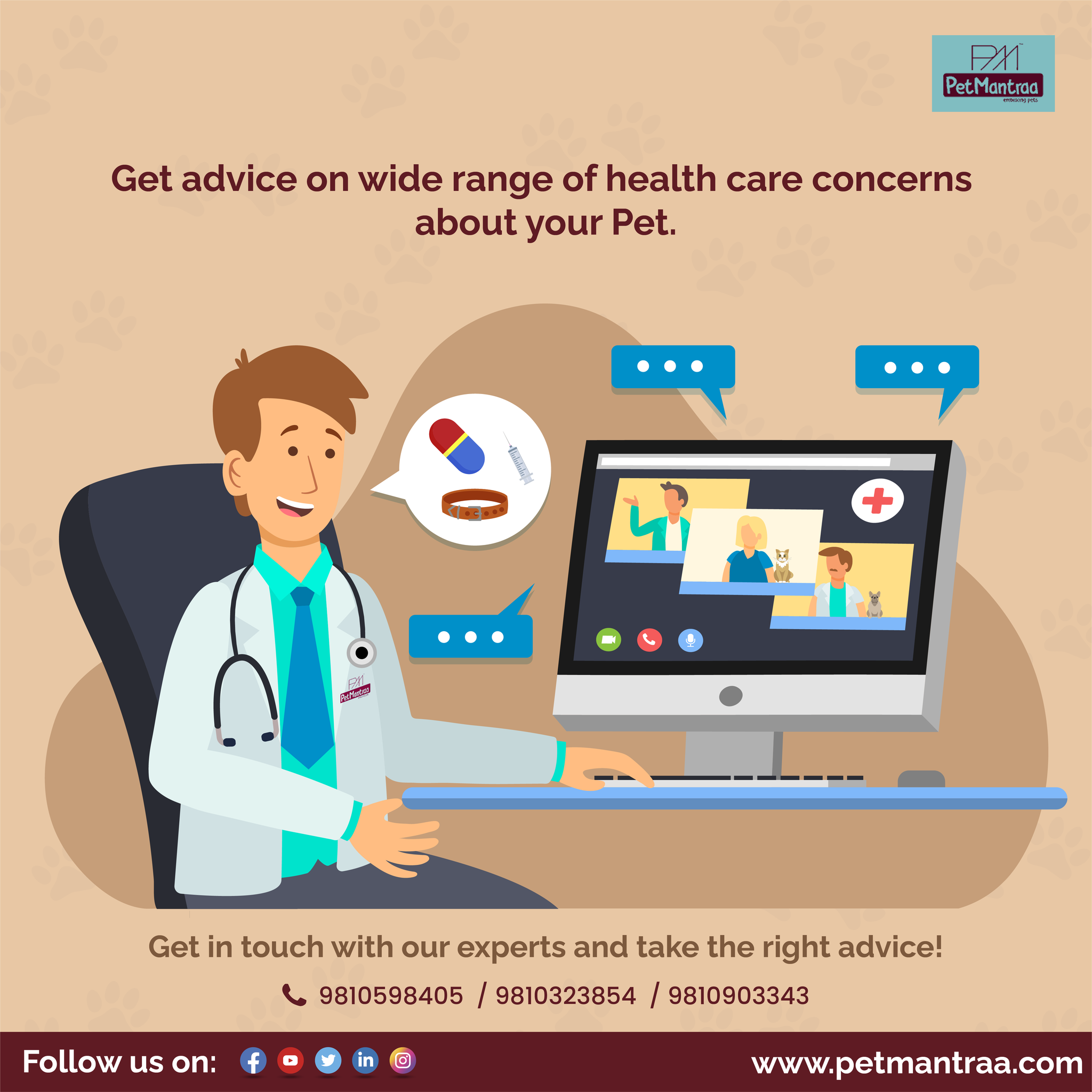 Best Online Pet Veterinary services in New Delhi - PetMantraa