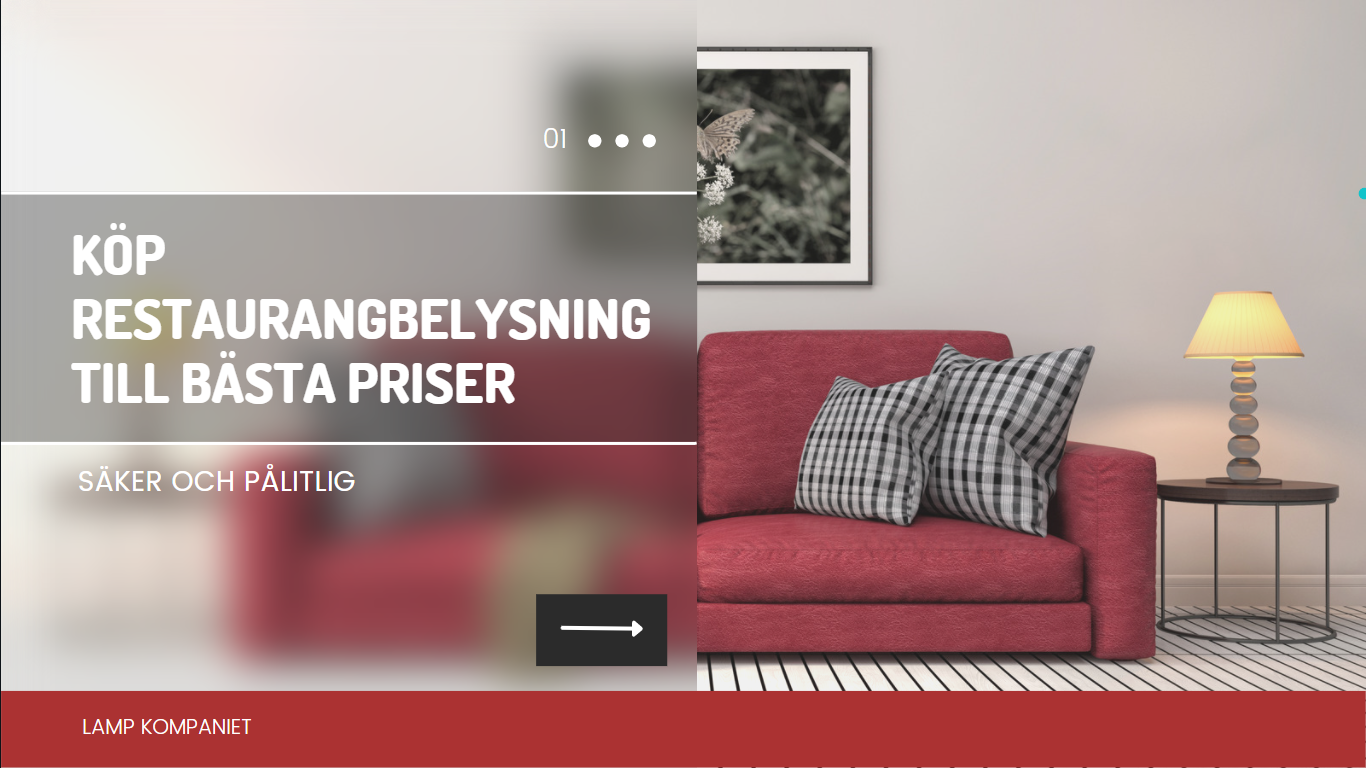 Köp restaurangbelysning till bästa priser