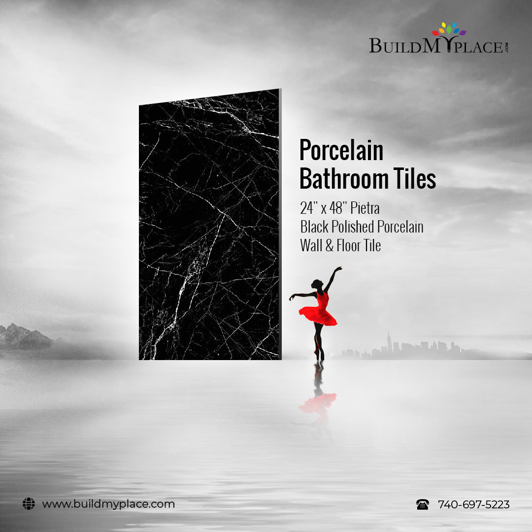 Shop Pietra Polished Porcelain Bathroom Tiles