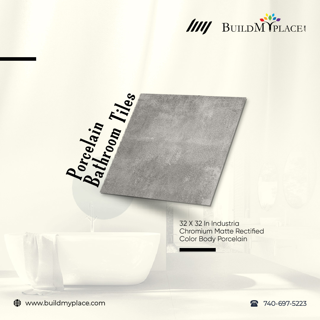Purchase Rectified Color Body Porcelain Bathroom Tiles at Affordable Price