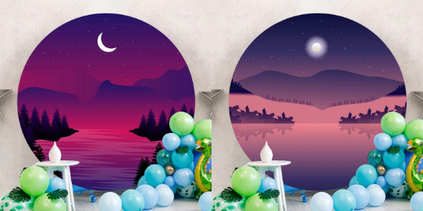 2022's Most Popular Fantasy Purple Birthday Party Backdrops