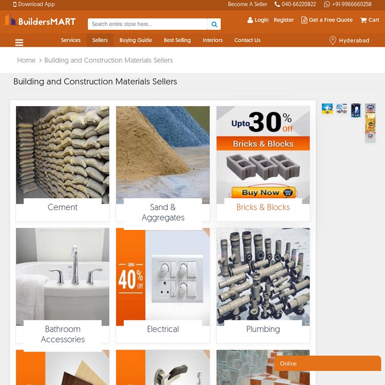 Building and Construction Materials Seller