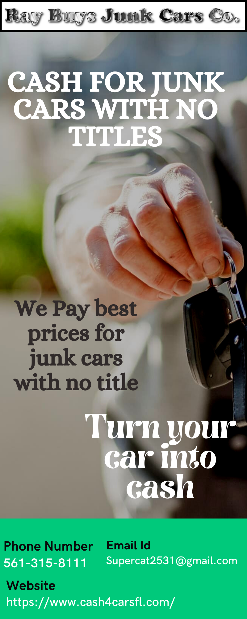Cash for Junk Cars With No Titles in Florida | Cash4Cars FL