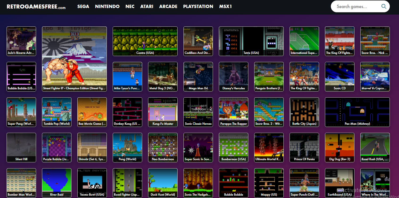 Welcome to the world of classic retro games