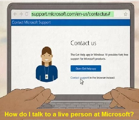 How can I speak to a real live person at Microsoft?