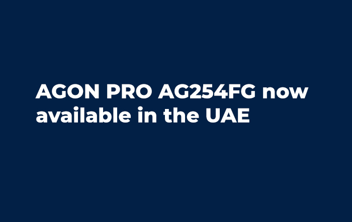 AGON PRO AG254FG now available in the UAE