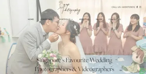 Professional wedding photographers and videographers