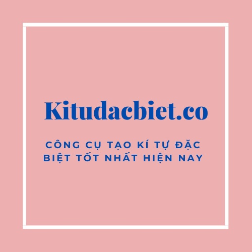 Kí tự đặc biệt