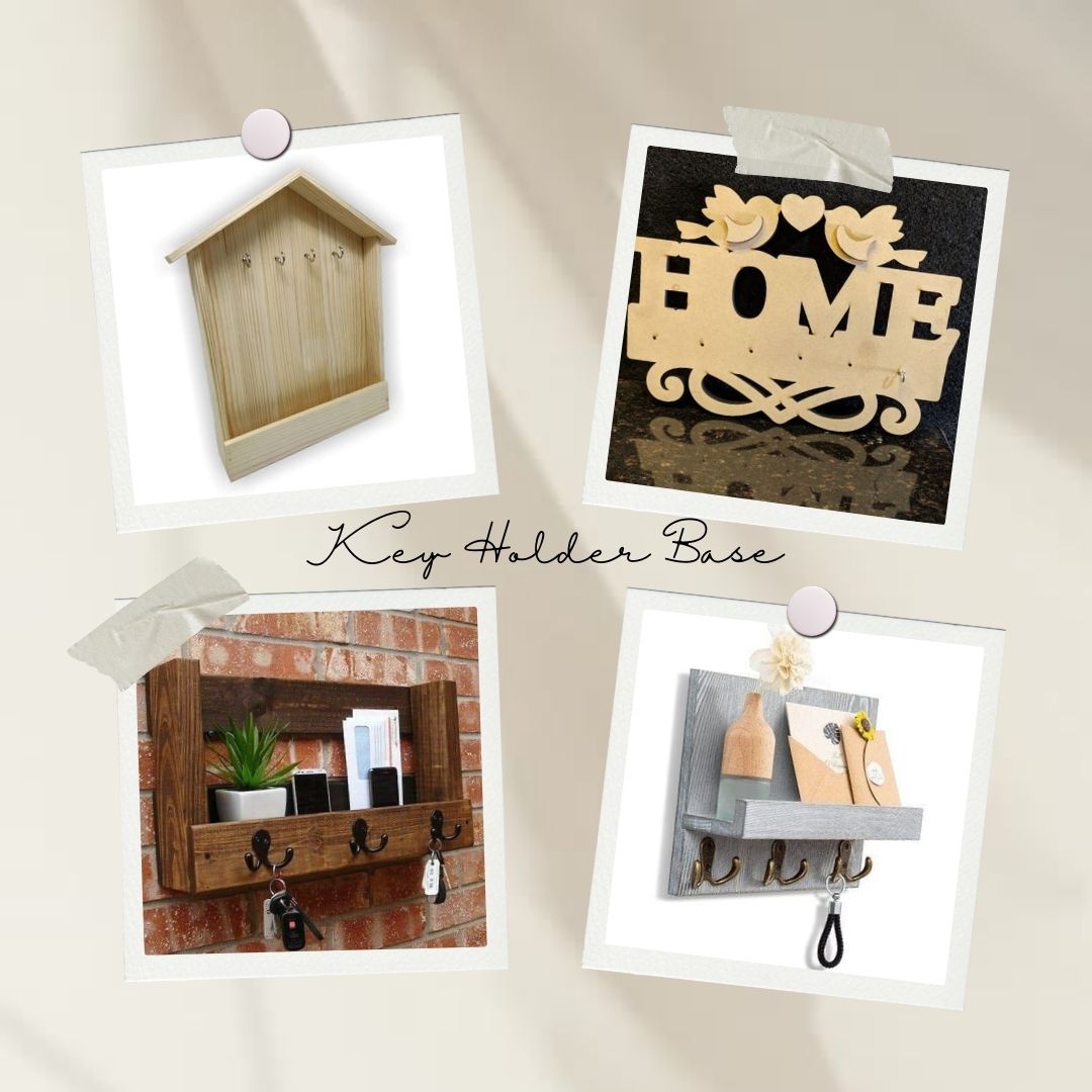 Make The Best DIY Home Shape Key Holder For Wall Décor | HobbyIndia